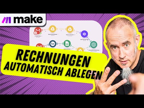 Rechnungen aus E-Mails ablegen - Automation mit Make